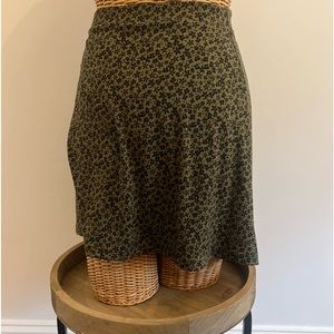 Altered State Skirt. 
NWOT olive green with black floral print
Small